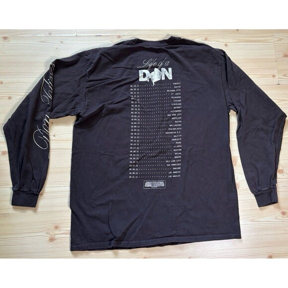Don Toliver Mens Large Brown Life Of A Don Long Sleeve T-Shirt Concert Tour - Picture 6 of 7